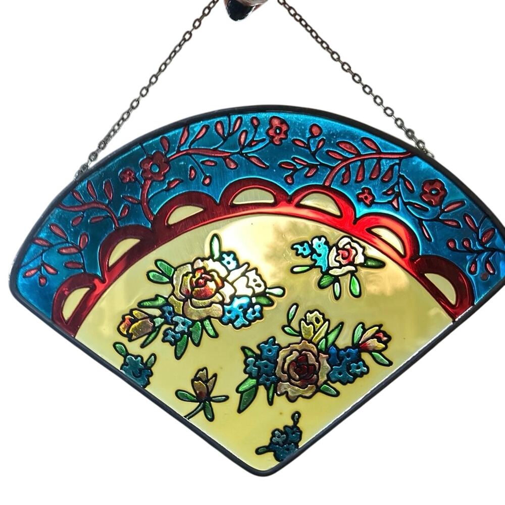 Handmade Vintage Window Sun Catcher with Chain